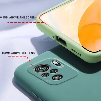 Original Tekoče Silikona Primeru Za Xiaomi Redmi Opomba 10 Pro Primeru za Redmi Note10 s Ne 10Pro Shockproof Telefon Kritje Coques
