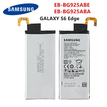 Originalni SAMSUNG EB-BG925ABE EB-BG925ABA 2600mAh Baterija Za Samsung Galaxy S6 Rob G9250 G925 G925FQ G925F G925S G925V G925A