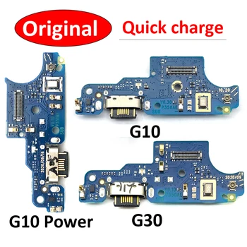 Originalno Polnjenje prek kabla USB Vrata Odbor Flex Kabel Priključek Deli Za Moto G10 G30 Moč Mikrofon Modul