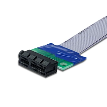 PCI Express Flex Preselijo Flex Kabel Trak, PCI-E 1X na 1x Reža za Kartico Riser Extender Razširitev Trak Za Bitcoin Rudar ETH
