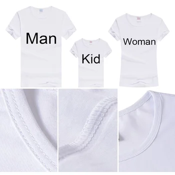 Po meri Natisnjeni T-shirt DIY Svojo Najljubšo Fotografijo ali Logotip Bela Priložnostne Vrh T-majica za Fante in Dekleta Modal Krog Vratu T-shirt