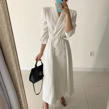 Poletje Bele Obleke Za Ženske Priložnostne 2021 Kawaii Pravljice Obleke Dolg Rokav Trak Midi Lolita Obleko Harajuku Cottagecore Robe