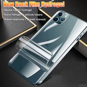 Polno Kritje Screen Protector Hydrogel Film Za iPhone 11 12 Pro mini XR X XS Max 7 8 Plus 6 6s SE 2020 Nazaj Zaščitno Mehko Film