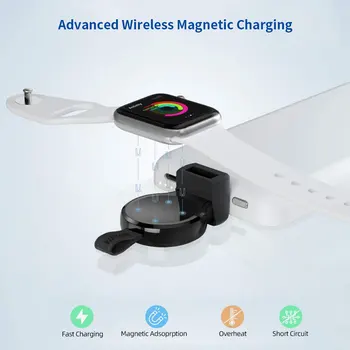 Prenosni Brezžični Polnilnik Magnetne Za IWatch 6 SE 5 4 Polnjenje Dock Postajo Polnilnik USB Kabel Za Apple Gledati Serije 5 4 3 2 1