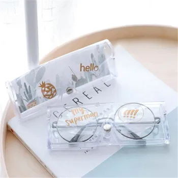 Risanka sončna Očala Primeru Potovanja Ženske Prozorno PVC Eye Glasses Polje Vrečko Sodno Varstvo Izvajanje Okvir Očal Dodatki