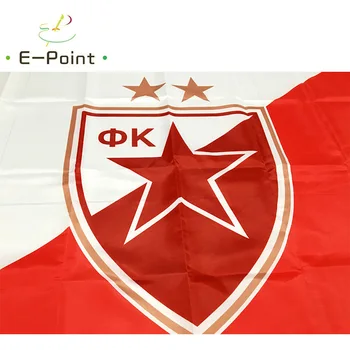 Srbija FK Crvena zvezda (FC Rdeča Zvezda Beograd) 3 m*5 m (90*150 cm) Velikost Božični Okraski za Dom Zastava Banner Darila