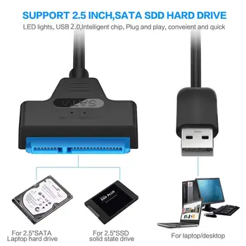 USB 3.0, da SATA3+22pin Trdi Disk Kabel Pretvornik 5Gbps USB Adapter za 2,5 Cm SSD HDD Trdi Disk SATA Adapter Kabel Pretvornik