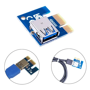 USB 3.0 PCI-E1X PCI-Express X1 Riser Card Prenosni Računalnik Pribor za Pisarniške Opreme Elektronika