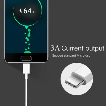 USB Tip C Kabel Hitro Polnjenje Žice za Samsung Galaxy S9 S10 Plus Xiaomi mi9 Mobilni Telefon USB-C Tip-C Polnilnik, Kabel