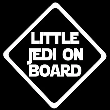 Ustvarjalne Malo Jedi Baby Vkrcanje Avto Nalepke Pvc Osebno Auto Odbijača Kritje Nič Dekoracijo Opozorilno Nalepko 14 cm*14 cm