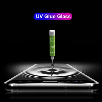 UV tekoče Mat Zasebnosti Screen Protector For Samsung Galaxy S20 S21 Ultra S8 S9 S10 plus Opomba 20 10 8 9 Anti Peep, Kaljeno Steklo