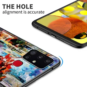 Van Gogh Oljna slika Capa Za Samsung Galaxy A51 A71 A12 A21s A31 A52 A41 A02s A32 5G A11 Črno Mehko Silikonsko Telefon Primeru Zajema