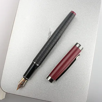 Visoko kakovost nove Black Forest Kovinski Nalivno Pero Barve pokrov Fine 0,5 mm predalčni Teksturo Odlično Pisanje Poslovnih Urad Pero