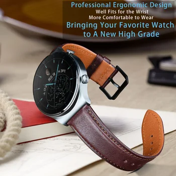 Watchband Hitro Sprostitev Za Pametno Gledati HUAWEI GT 2 Pro Amazfit GTR Samsung Galaxy Watch Aktivna 2 Pravega Usnja Watch Band