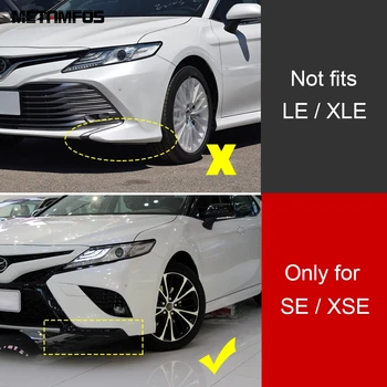 Za Toyota Camry 2018 2019 2020 SE XSE Ogljikovih Vlaken Sprednji Odbijač Bar Modeliranje Trim Dekoracijo Zunanjost Dodatki Avto Styling