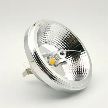 Zatemniti LED AR111 15W Sijalka 220V 12V GU10 G53 Znanja Nadomestek Halogenske Žarnice LED Downlight ES111 Žarnice COB Pozornosti Toplo Bela