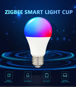 Zigbee Tuya WIFI 9W Smart LED Žarnica E27 RGB Svetilka Zatemniti Za Pametne Življenje Smartthings Glasovni Nadzor Za Google Doma, Alexa