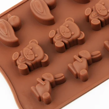 Čokolada Silikonski Pekač Plesni Torto Plesni Lep Živali, Non-stick Za Čokolado Ice Bonboni Žele Smolo Torto Dekoracijo Bakeware