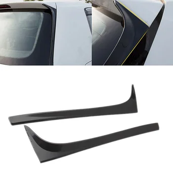 Črna Zadnje Okno Strani Spojler Krilo za GOLF 7 MK7 GTD R-2018 Avto-Styling Auto Zadnje Okno Ogledalo Rep Dodatki