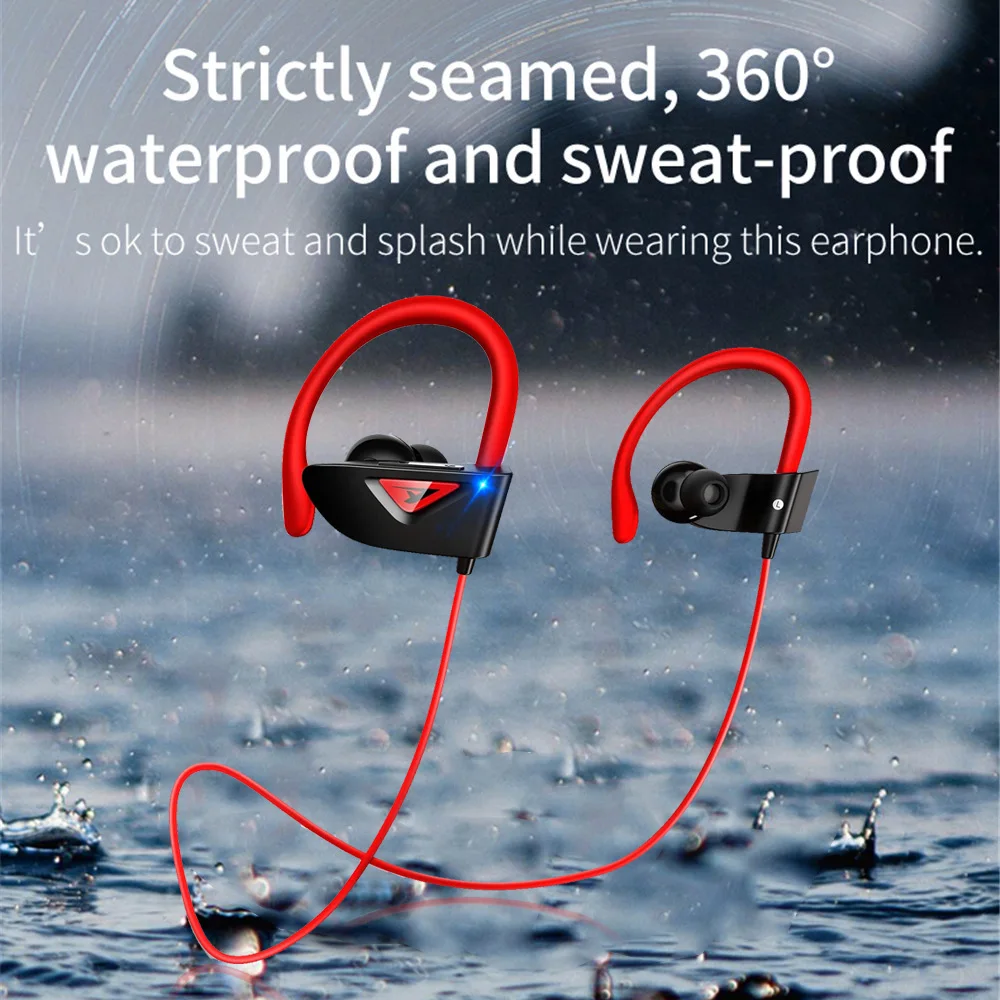 2020 Bluetooth Slušalke Brezžične slušalke Bluetooth 5.0 Slušalke Neckband Šport Nepremočljiva Ipx4 Bas Stereo bluetooth Čepkov