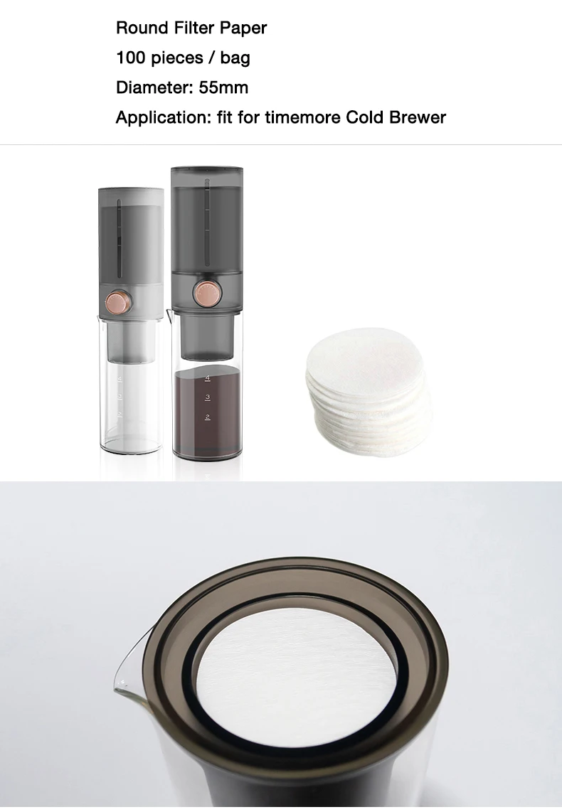 Timemore aparat za filter papir, 100 kos / torba primerna za timemore ledu kapljično kavo pot, nizozemski ledu dripper dodatno papir filtri