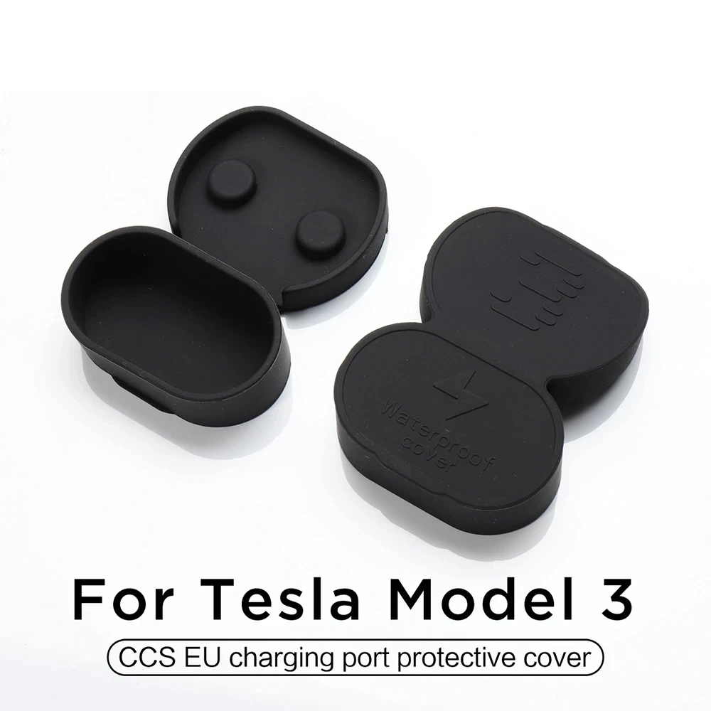 2021 Novo Za Tesla Model 3 Avto Polnjenje Vrata Varstvo Nepremočljiva Prah Plug Zaščitni Pokrov, CCS EU Priključite Pribor