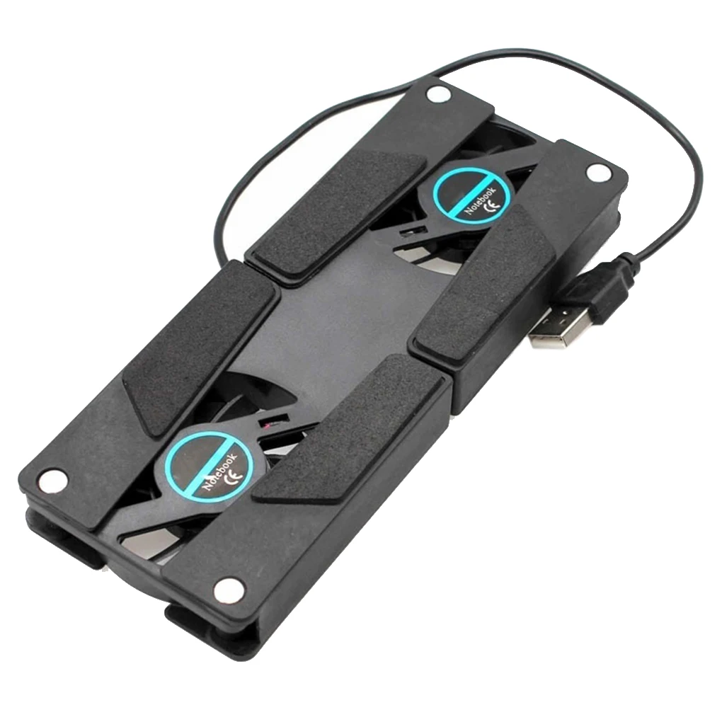 Prenosni Hladilnik Tipke Stati Znanja Hlajenje Zložljive Dual Fan USB Prenosni Priročen Prenosni Hladilnik Prenosni Računalnik Pribor
