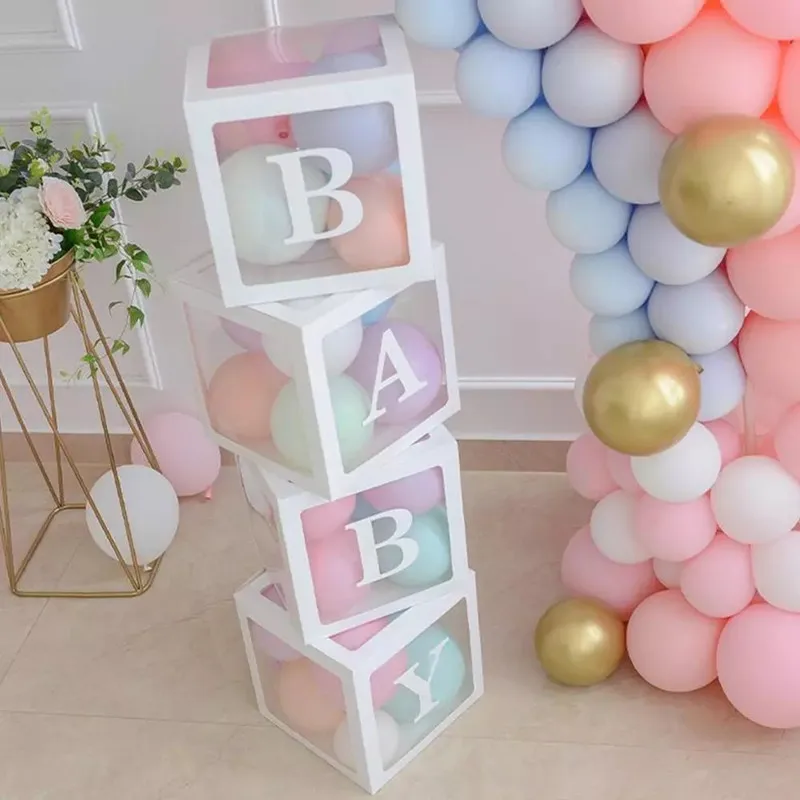 Baby tuš okraski Mlada dekleta 12 carinski Pregledno polje Poroko balon Air Prvi rojstni dan okraski Otrok bal