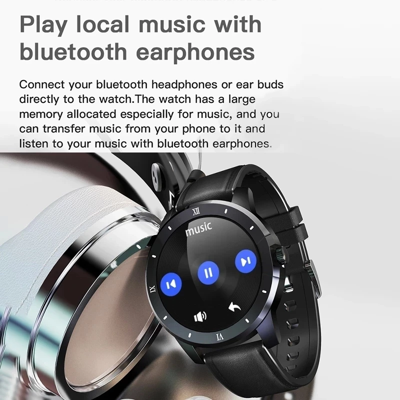 LIGE Novo Smartwatch Moški Ženske IP68 Vodotesen 256M Predvajalnik Glasbe, Športne Moške Gledajo Bluetooth Klic Pametne Ure Za Android IOS