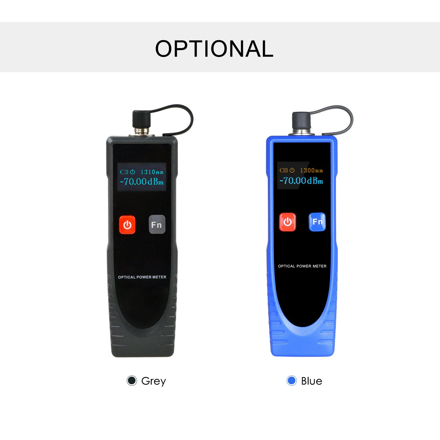 Mini svjetlovodni Fotometer, KKmoon® Prenosni Digitalni Mini Power Meter Optični Merilnik Moči -70 ~ 6dBm s 6 Optični Valovnih dolžinah