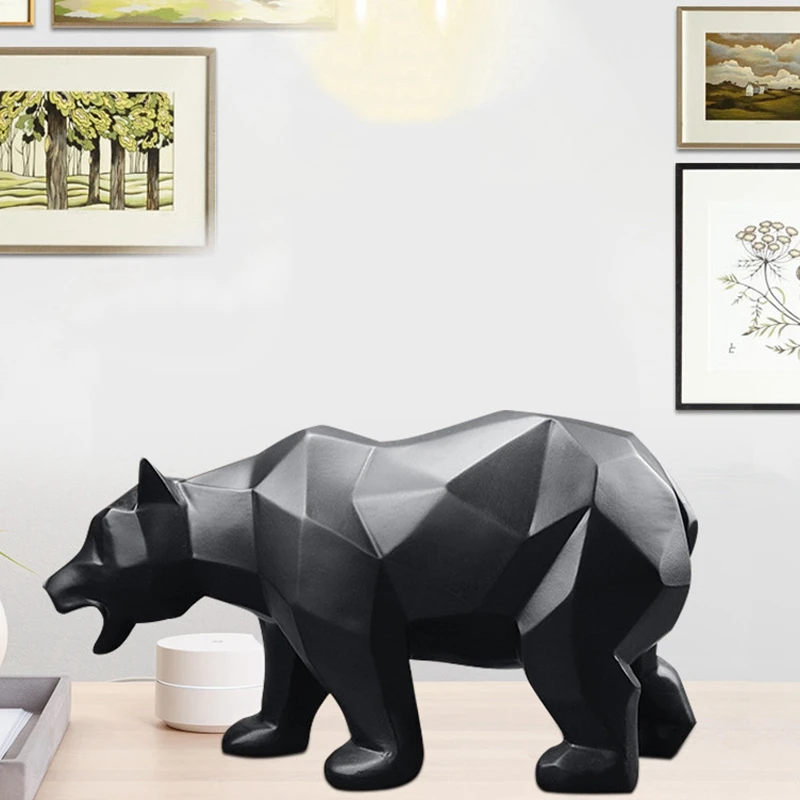 Skulptura Nosi Kip Smolo Doma Dekoracijo Geometrijske Živali Medved Ornament Nordijska Dekoracijo Pribor Sodobni Obrti
