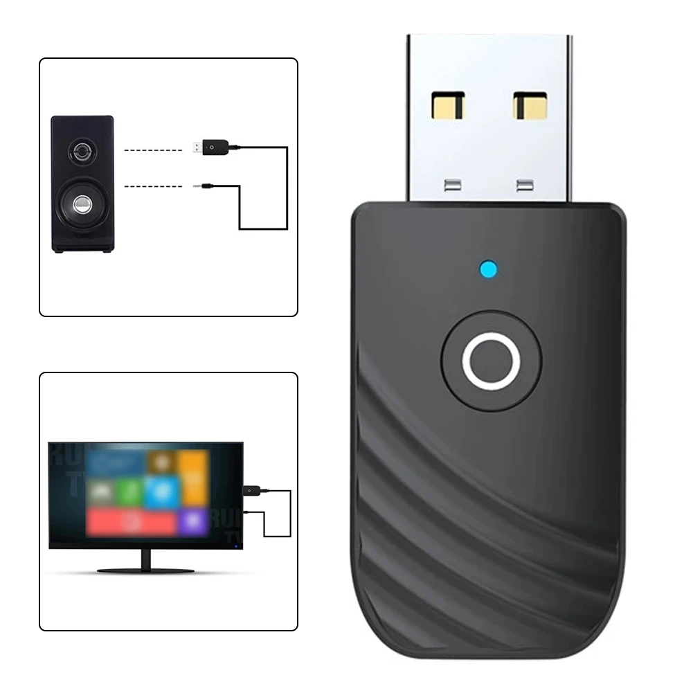 3 V 1 Bluetooth 5.0 Avdio Oddajnik Sprejemnik AUX USB Brezžični Glasbeni Adapter Mini Stereo Bluetooth, USB Priključek Za RAČUNALNIK Slušalke