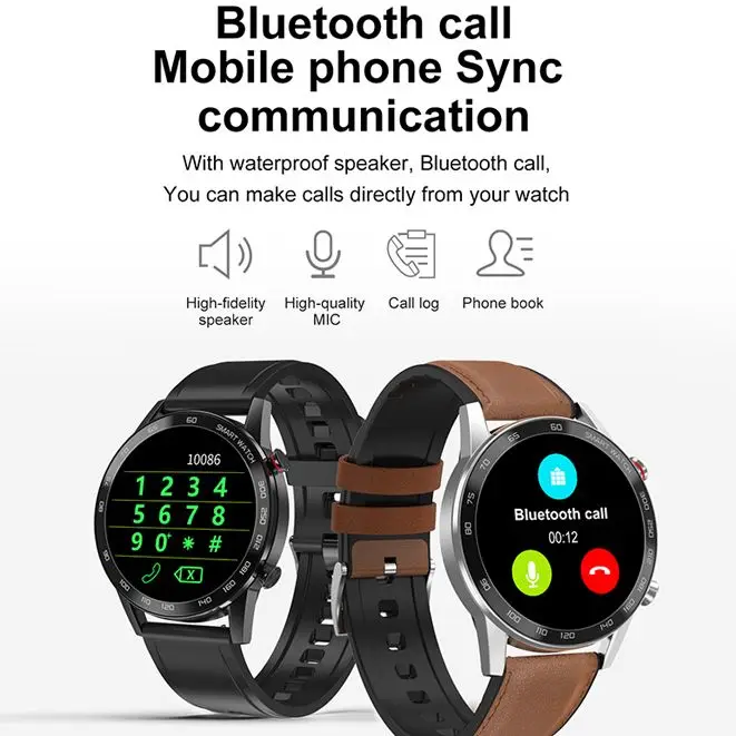 2021 Nove Poslovne Pametno Gledati Bluetooth Klic Smartwatch Moški Šport Fitnes Zapestnica Ura Za Android Čast Huawei Xiaomi