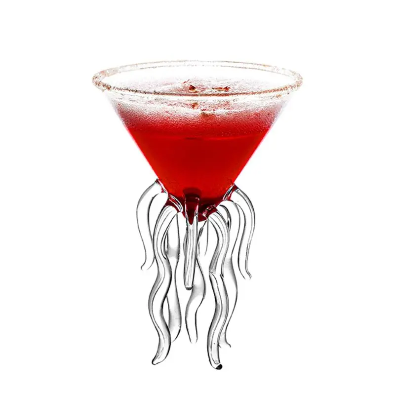 Hobotnica Cocktail Steklo, Prozorno Meduze Stekleni Pokal Sok Kozarec Kelih Erlenmajerico Vino, kozarcem Penine K3NA