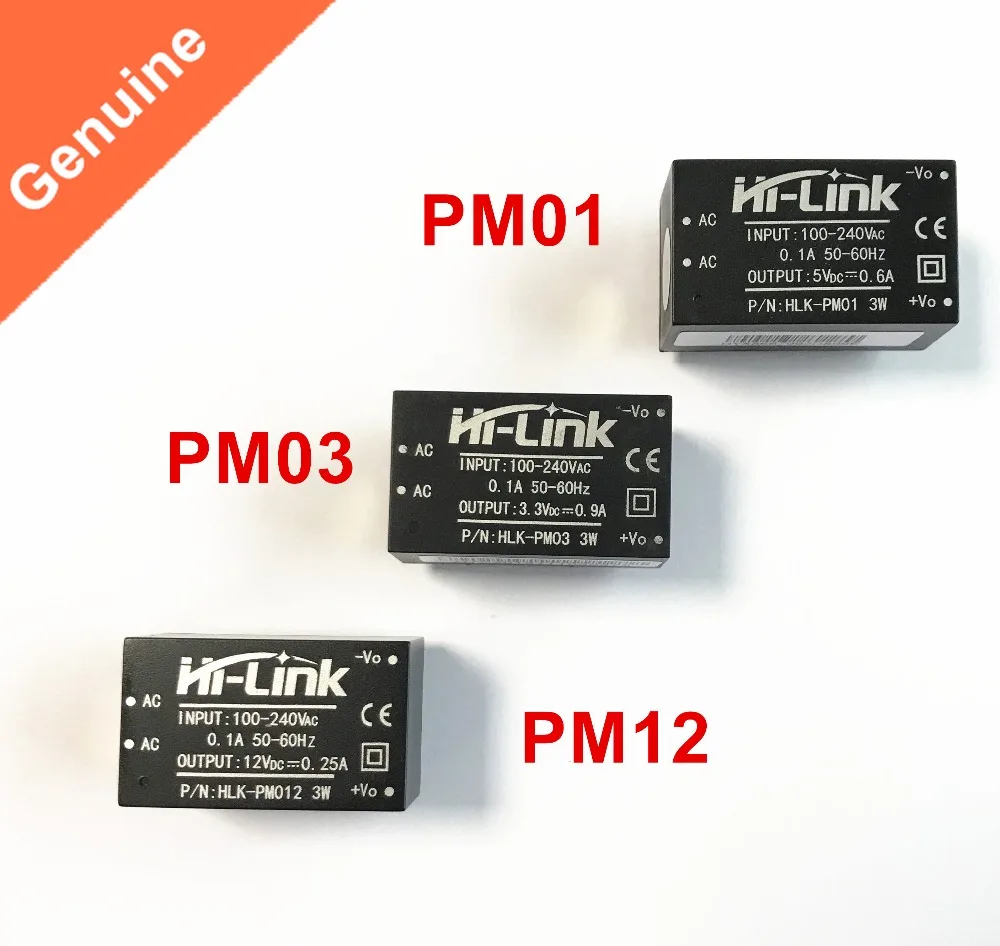 HLK-PM01 HLK-PM03 HLK-PM12 AC-DC 220V na 5V/3.3 V/12V mini napajalni modul Hi-Link