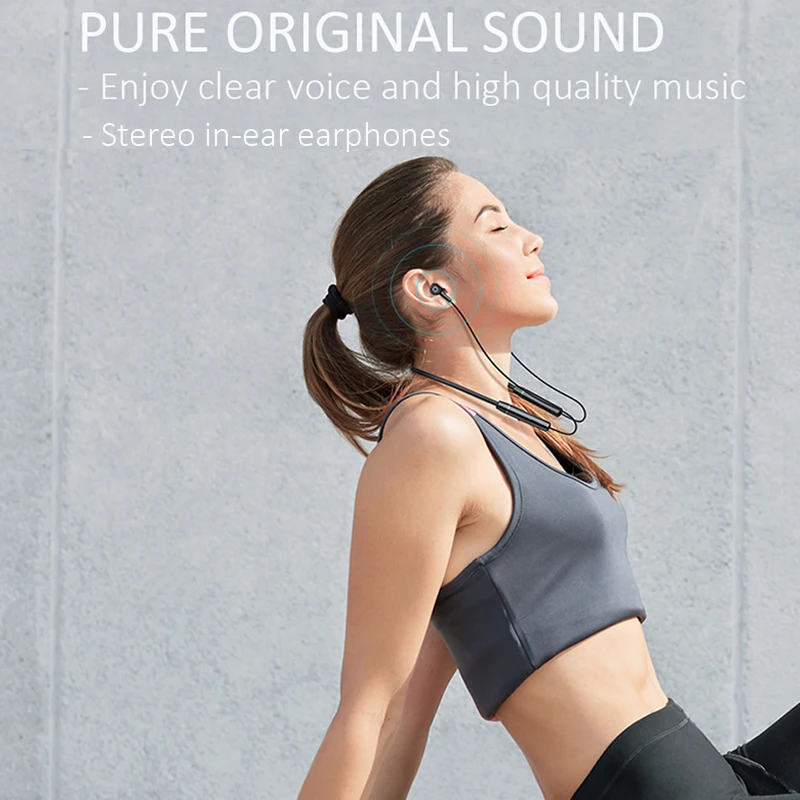 Neckband Bluetooth Stereo slušalke Športne Slušalke za Prostoročno Čepkov Slušalke Z Mikrofonom Za Vse Telefoni Brezžični Magnetni