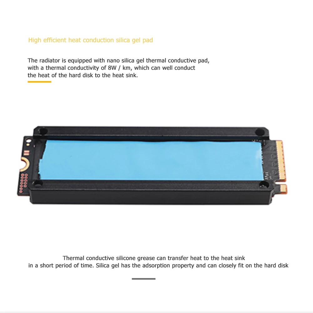 M. 2 SSD Aluminija Heatsink Installa in Odstranite Priročno Enostavno Hladilnik za M. 2 2280 ssd Trdi Disk Radiator