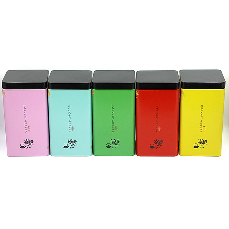 Xin Jia Yi Embalaža Tin Čaj Polje Klasične Multicolor Kvadratnih Veliko Shranjevanje Čaja Darilo Kovinske Škatle, Lepe Debelo Po Meri