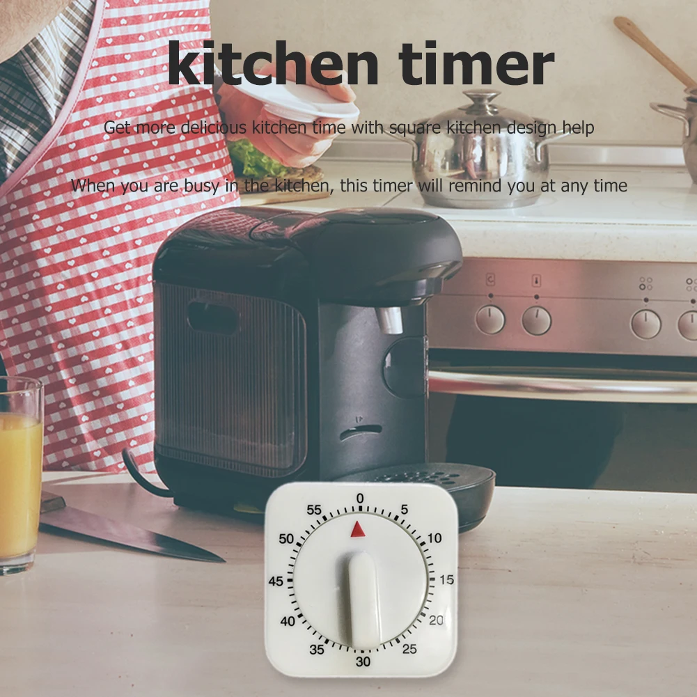 Kvadratni Odštevanje Alarm Opomnik 60 Minut Izbiranje Mehanske Kuhinjski Timer za Kuhanje Orodja za Kuhinjo za Pripravo Hrane