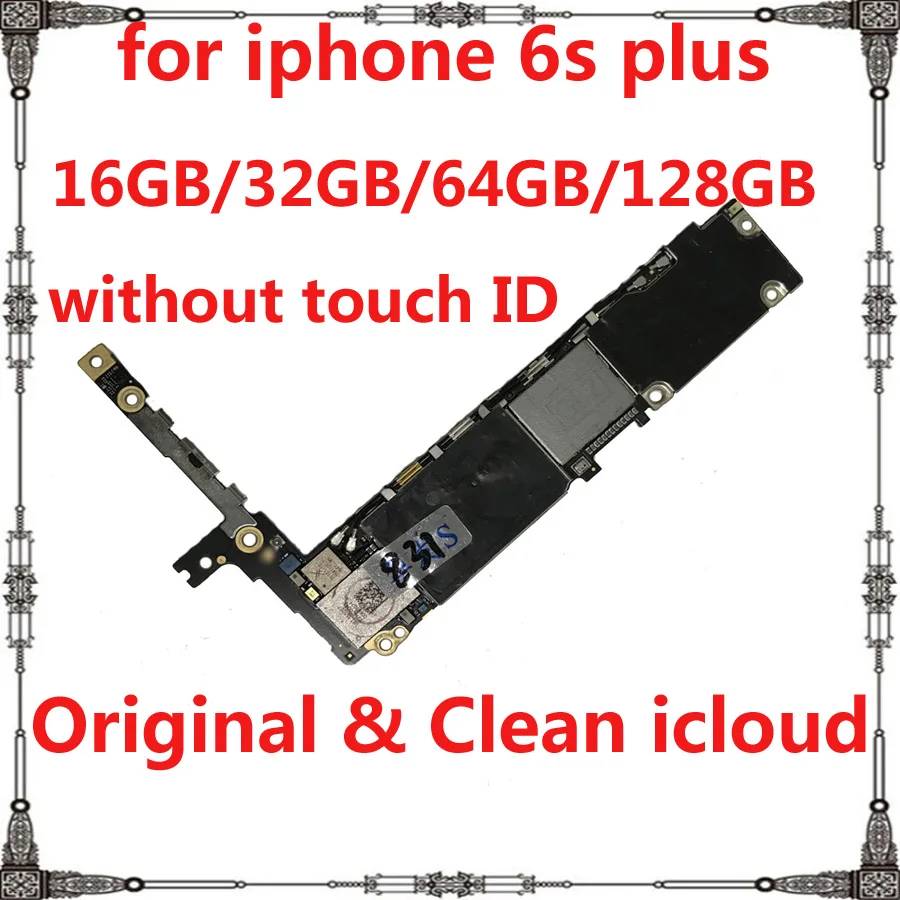 Celotno žetonov odklenjena Matično ploščo za iphone 6s plus 6sp 16GB 32GB 64GB 128GB brez prstnih odtisov za iphone 6s plus Mainboard