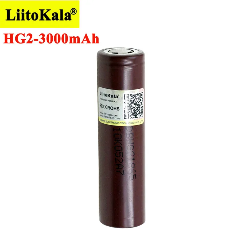 Liitokala Novo Izvirno HG2 18650 3000mAh baterije 18650HG2 3,6 V odvajanje 20A namenske Moč baterije za ponovno Polnjenje