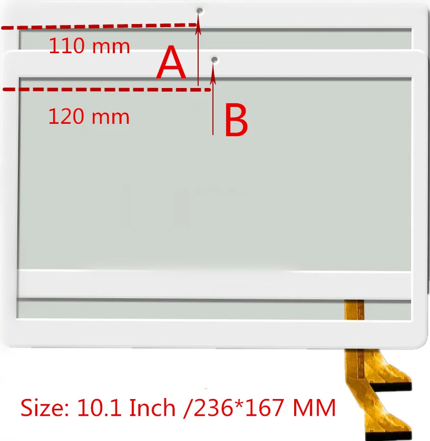 10.1 palčni zaslon na dotik P/N DD1003-A1 FHX Kapacitivni zaslon na dotik tipalo digitalne pretvorbe plošča DD1003