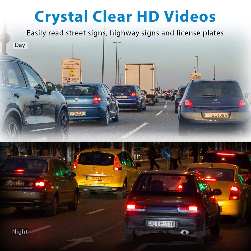 U3 Avto Video Snemalnik HD 1080P Mini Avto DVR Kamera ADAS Auto Digitalni Snemalniki Dash Cam Za Android GPS Radio G-Senzor Dashcam