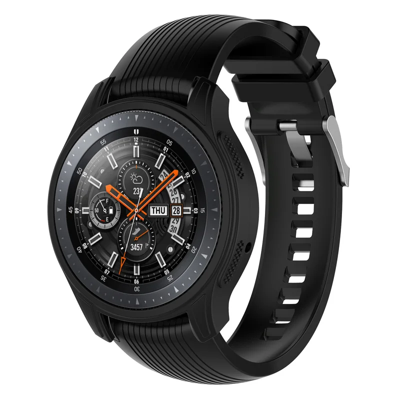 Orodje S3 Mejni Primer za Samsung Galaxy Watch 46mm S3 Band Silikonsko Zaščito Pokrov Zaščitni Lupini Watch Dodatki