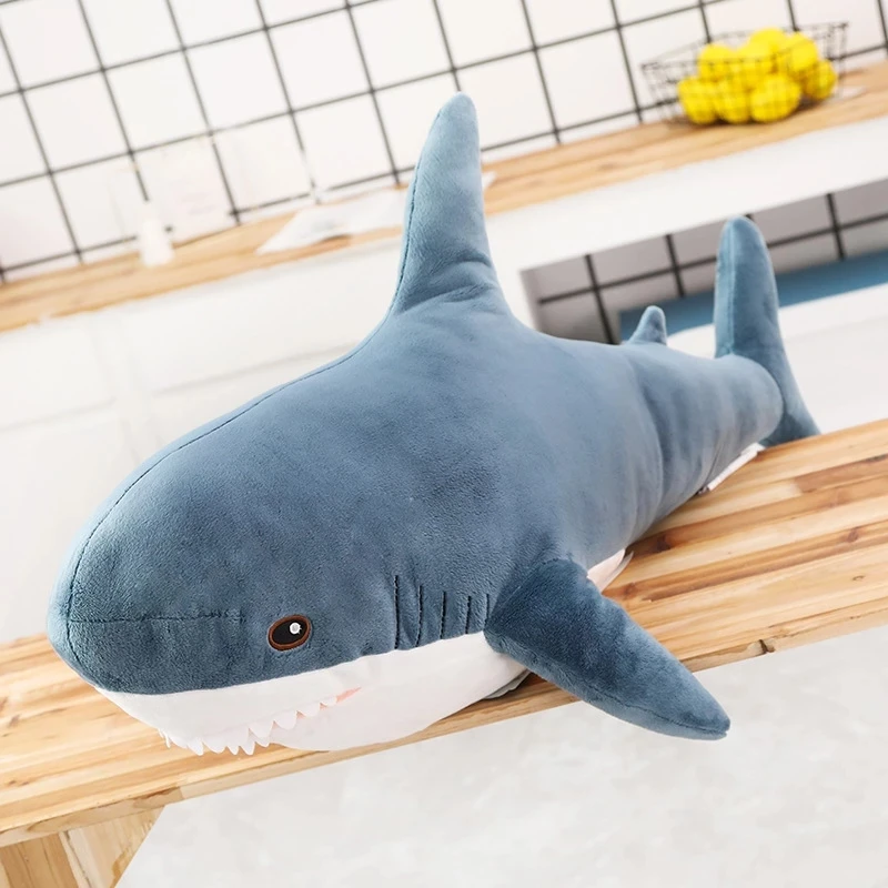 45-140 cm Velikan Plišastih morski Pes Iz Rusije Shark Pliš Igrače Plišaste Lutke Mehko Živali Blazino Otroci Otroške Igrače za Dekle Darilo za Rojstni dan