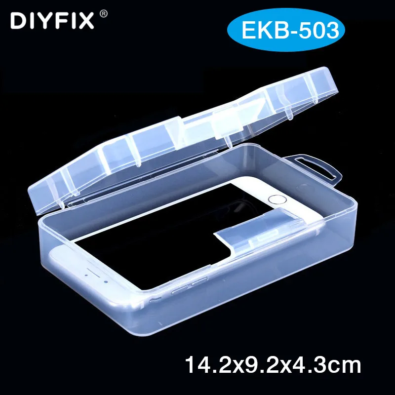 DIYFIX 1PC Plastični Posodi Popravilo Delov Prihodek od prodaje Box Mobilni Telefon Demontaža Dnu Lupine matične plošče Komponente, Škatla za Shranjevanje