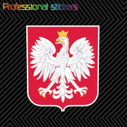 Poljski Grb Nalepke Nalepke Samolepilni Vinil Poljska Zastava POL PL Nalepke za Avtomobile, Kolesa, Prenosni računalniki, Motos