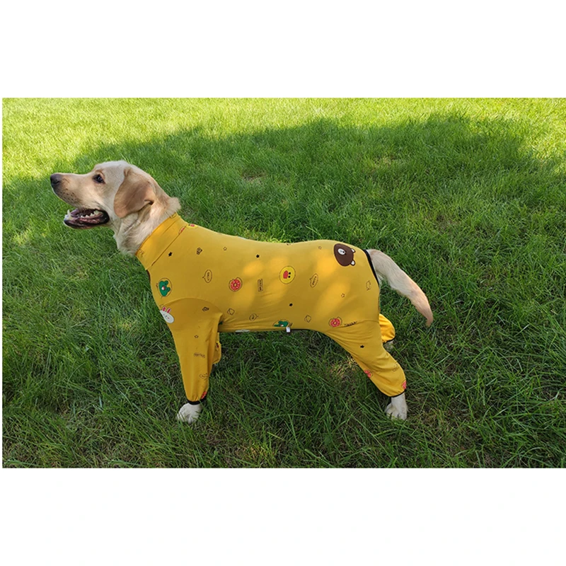 Big dog pižamo pomlad štirinožni obleke/UV zaščita/post-kirurgija/lahka big dog pulover/oblačila za pse/pes iz enega kosa