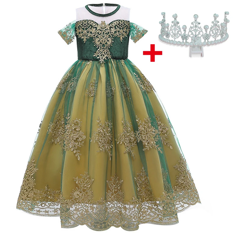 Nova princesa Anna Aisha off ramenski vezenje obleko dekle rojstni dan Evharistije Formalno Prom Stranka Obleko vestidos