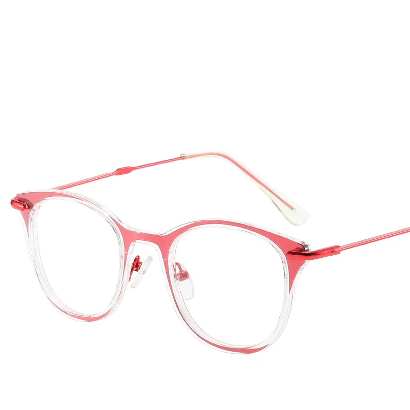 Brez dioptrije zaščitna računalnik očala Unisex eleganten zaslon okrogle očala Ženske pregleden način jasno očala 2021 nova